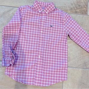 Vineyard Vines Boys' On-The-Go brrrº Tattersall Shirt